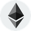 ETH ethereum crypto coin logo.